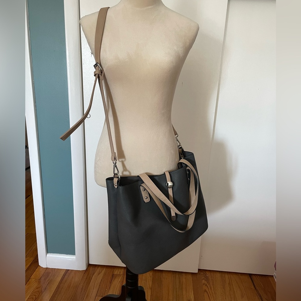 Charming Charlie 3-in-1 tote and crossbody bag